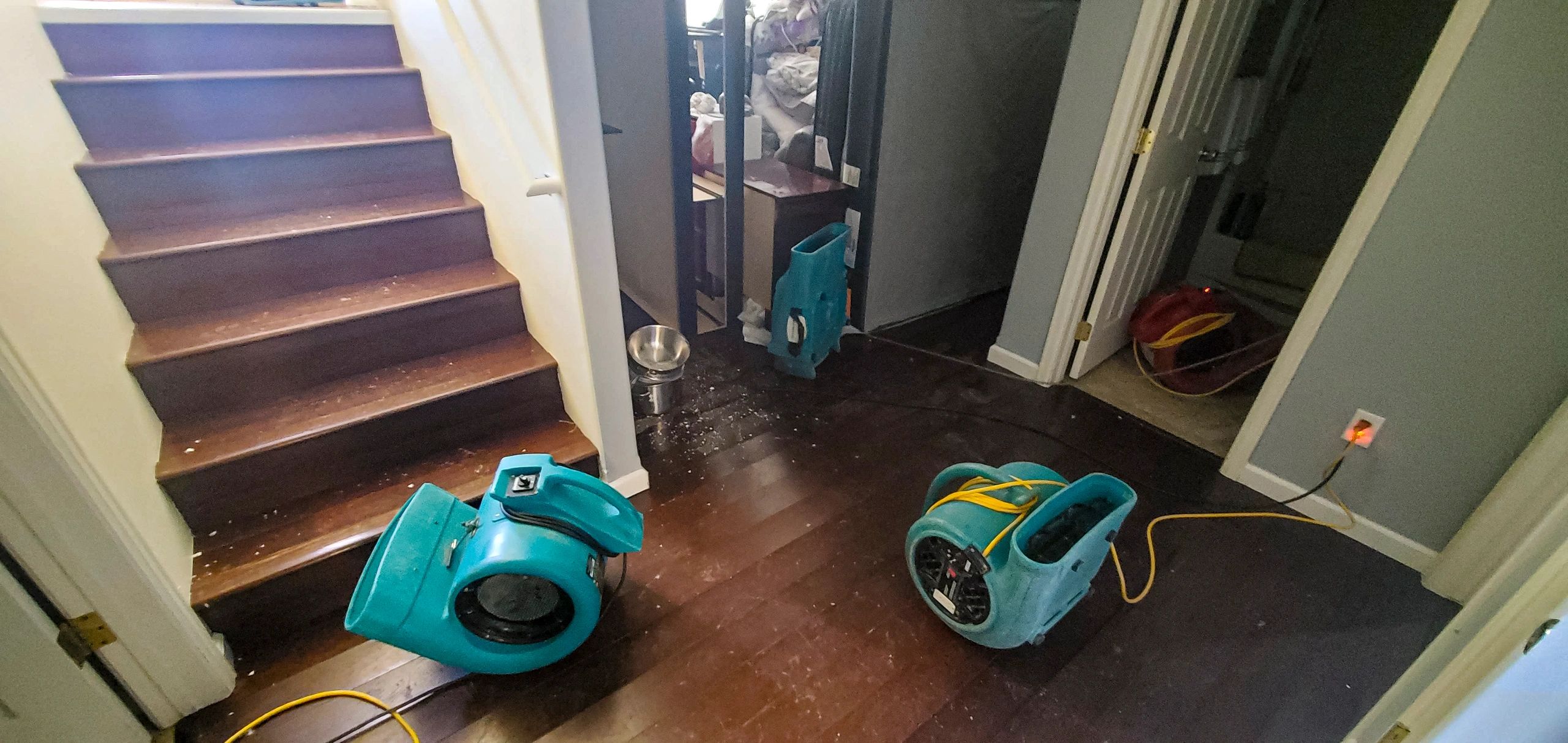 Kitchen demolition after a frozen water pipe broke